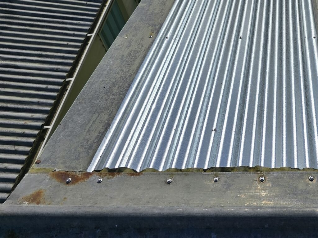 New roofing sheets fitted on the Hamilton roof