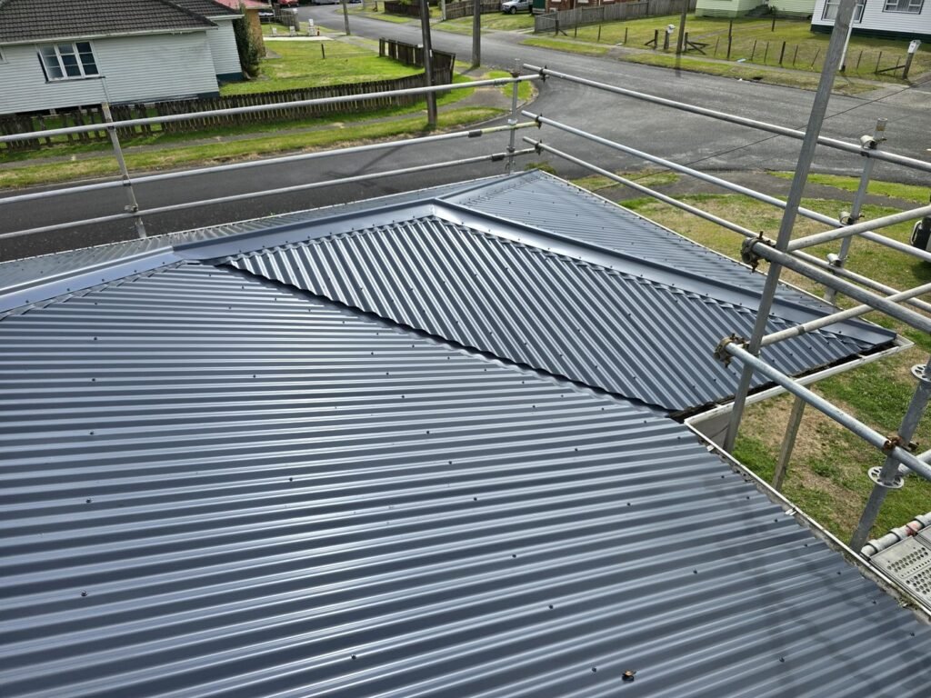 New long run roof in Huntly after the reroof
